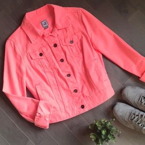 JCP Bright Pink Jean Jacket